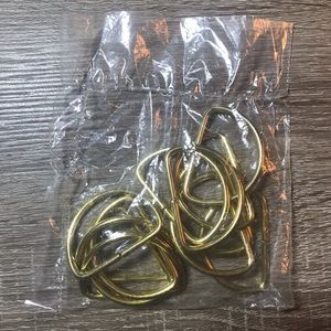 Gold D-Rings Hardware 2” Sewing Notions